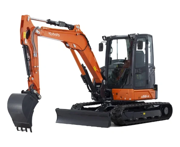 Kubota U56-5 5 tonne excavator for hire in Corby